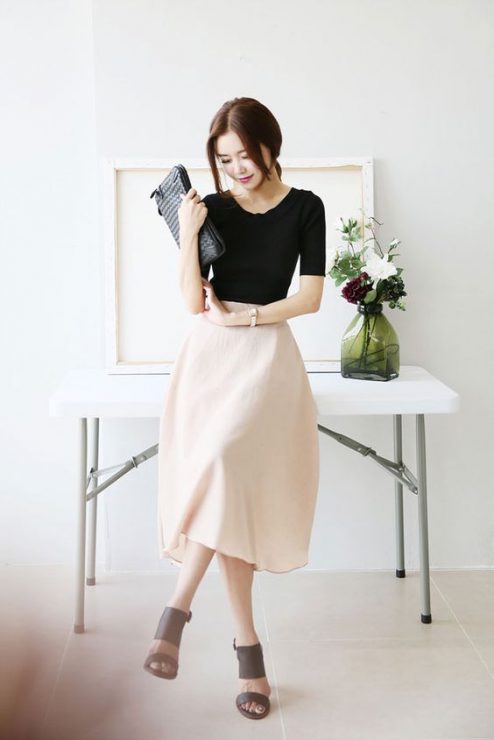 上班穿搭　裙子穿搭 ol套裝